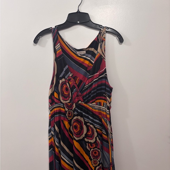 Vintage long Matty M dress floral zentangle size M fits larger sizes stretchy - Picture 11 of 16